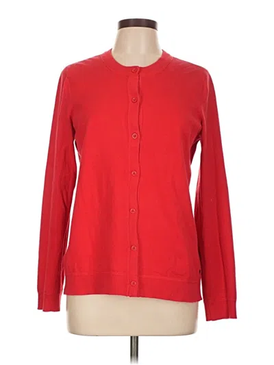 Pre-owned Eddie Bauer Long Sleeve Blouse In Red