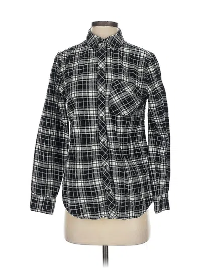 Pre-owned Eddie Bauer Long Sleeve Button Down Shirt In Black