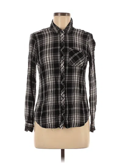 Pre-owned Eddie Bauer Long Sleeve Button Down Shirt In Black