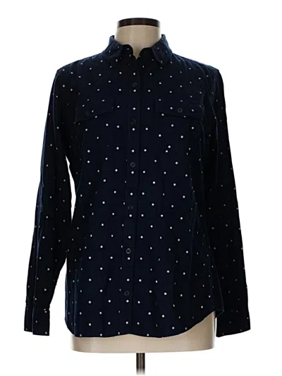 Pre-owned Eddie Bauer Long Sleeve Button Down Shirt In Black