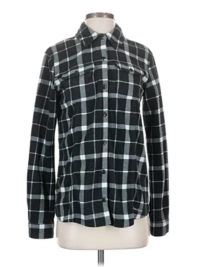 Pre-owned Eddie Bauer Long Sleeve Button Down Shirt In Black