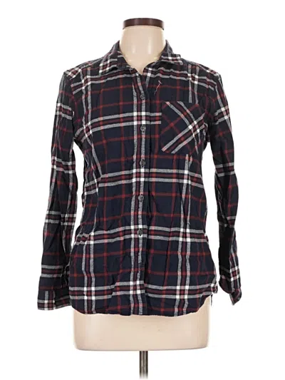 Pre-owned Eddie Bauer Long Sleeve Button Down Shirt In Black