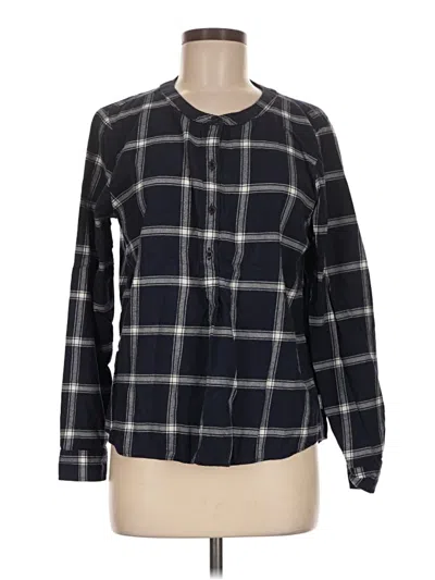 Pre-owned Eddie Bauer Long Sleeve Button Down Shirt In Black