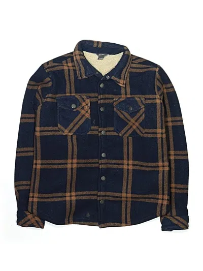 Pre-owned Eddie Bauer Kids' Long Sleeve Button Down Shirt In Blue