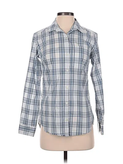 Pre-owned Eddie Bauer Long Sleeve Button Down Shirt In Blue