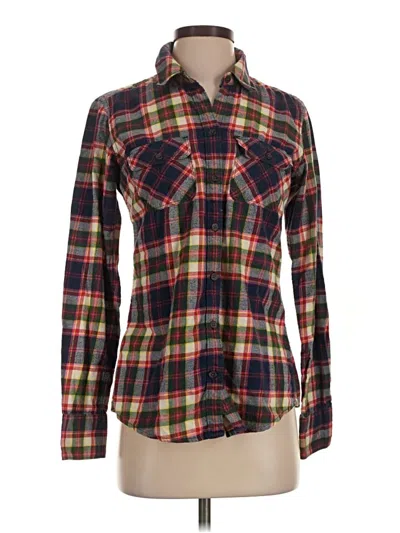 Pre-owned Eddie Bauer Long Sleeve Button Down Shirt In Brown