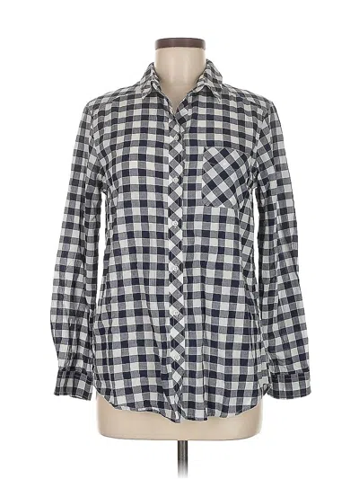 Pre-owned Eddie Bauer Long Sleeve Button Down Shirt In Gray