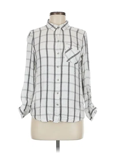 Pre-owned Eddie Bauer Long Sleeve Button Down Shirt In Gray