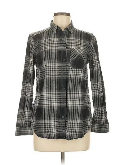 Pre-owned Eddie Bauer Long Sleeve Button Down Shirt In Gray