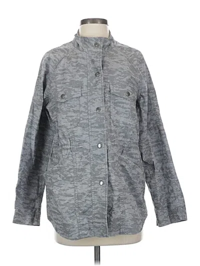 Pre-owned Eddie Bauer Long Sleeve Button Down Shirt In Gray