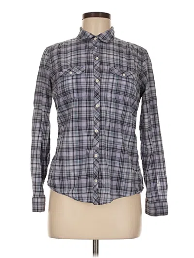 Pre-owned Eddie Bauer Long Sleeve Button Down Shirt In Gray