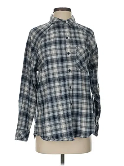 Pre-owned Eddie Bauer Long Sleeve Button Down Shirt In Gray
