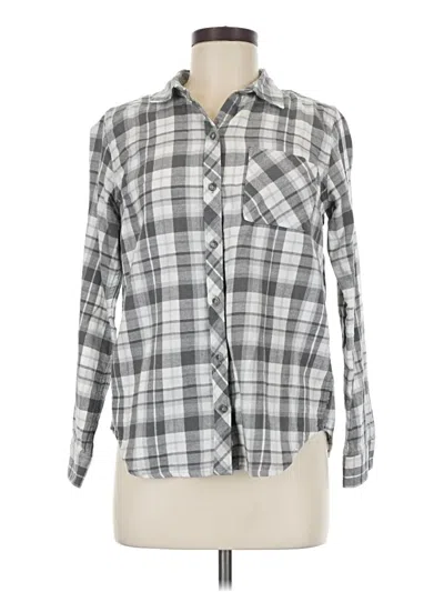Pre-owned Eddie Bauer Long Sleeve Button Down Shirt In Gray