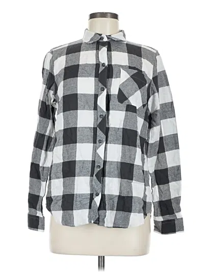 Pre-owned Eddie Bauer Long Sleeve Button Down Shirt In Gray