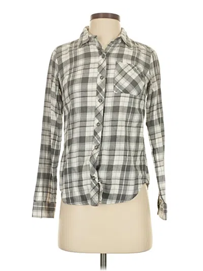 Pre-owned Eddie Bauer Long Sleeve Button Down Shirt In Gray