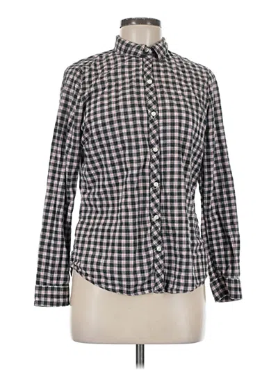 Pre-owned Eddie Bauer Long Sleeve Button Down Shirt In Gray