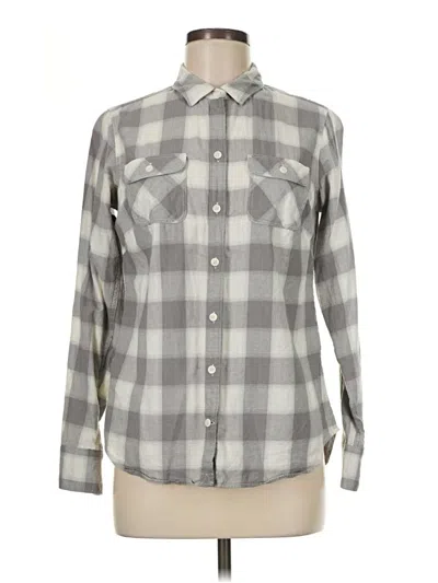 Pre-owned Eddie Bauer Long Sleeve Button Down Shirt In Gray