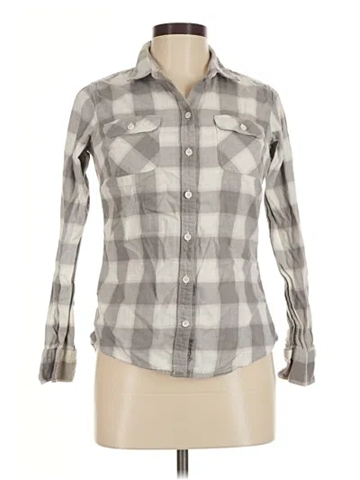 Pre-owned Eddie Bauer Long Sleeve Button Down Shirt In Gray