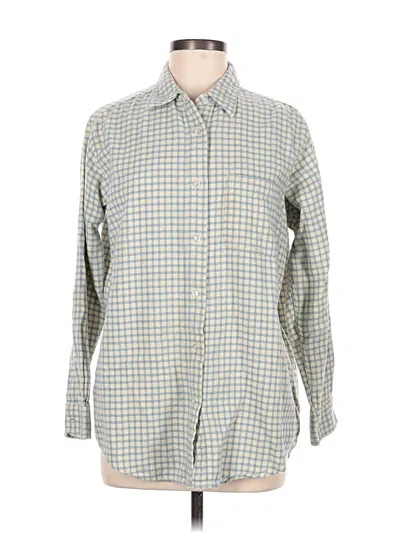 Pre-owned Eddie Bauer Long Sleeve Button Down Shirt In Gray