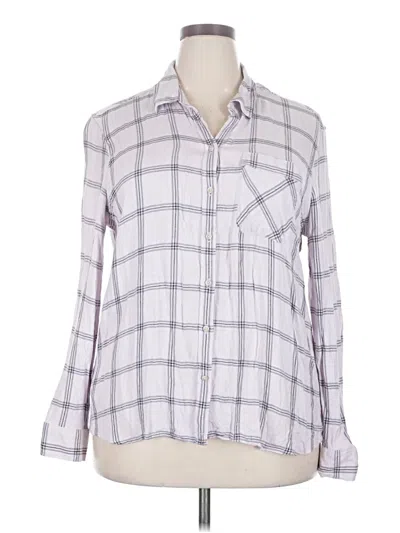 Pre-owned Eddie Bauer Long Sleeve Button Down Shirt In Gray