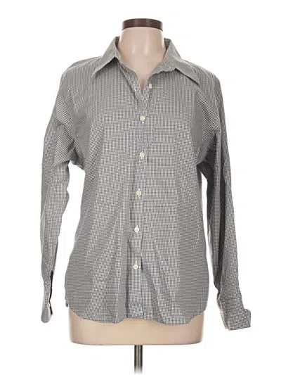 Pre-owned Eddie Bauer Long Sleeve Button Down Shirt In Gray