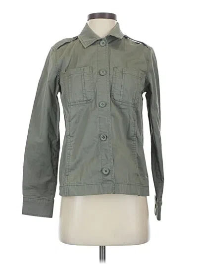 Pre-owned Eddie Bauer Long Sleeve Button Down Shirt In Green