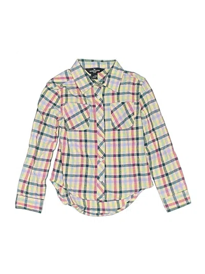 Pre-owned Eddie Bauer Kids' Long Sleeve Button Down Shirt In Pink