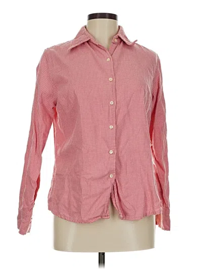 Pre-owned Eddie Bauer Long Sleeve Button Down Shirt In Pink