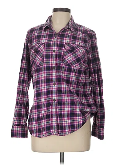 Pre-owned Eddie Bauer Long Sleeve Button Down Shirt In Pink
