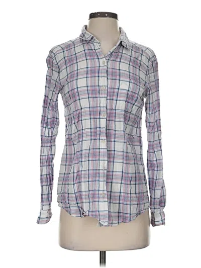 Pre-owned Eddie Bauer Long Sleeve Button Down Shirt In Purple