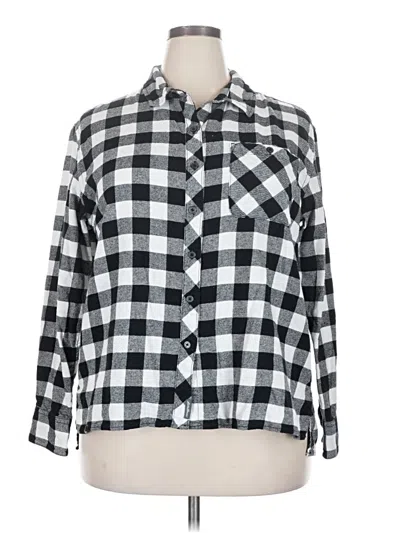 Pre-owned Eddie Bauer Long Sleeve Button Down Shirt In Silver