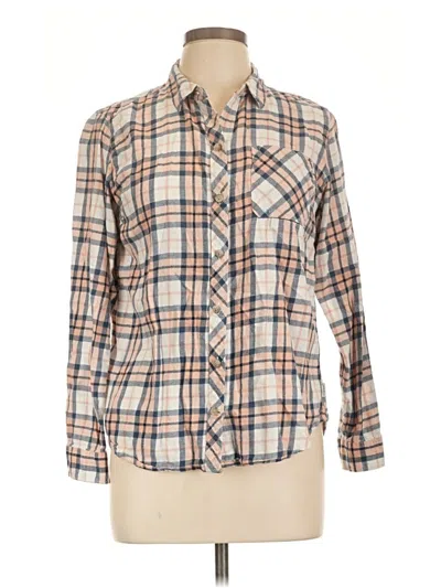 Pre-owned Eddie Bauer Long Sleeve Button Down Shirt In Tan