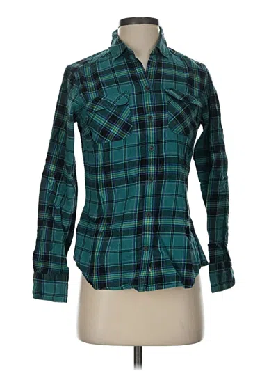 Pre-owned Eddie Bauer Long Sleeve Button Down Shirt In Teal