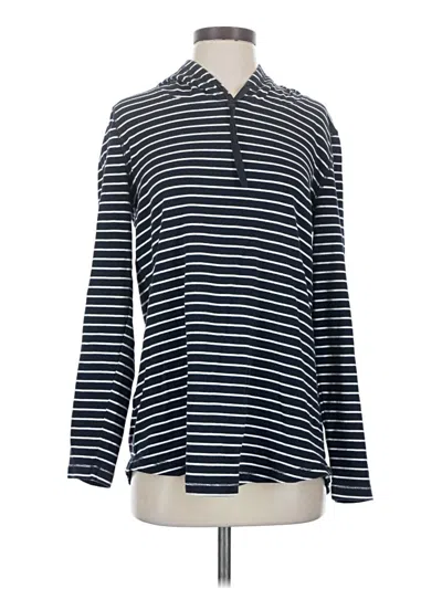 Pre-owned Eddie Bauer Long Sleeve Polo Shirt In Blue