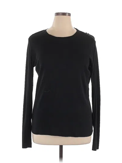 Pre-owned Eddie Bauer Long Sleeve T-shirt In Black