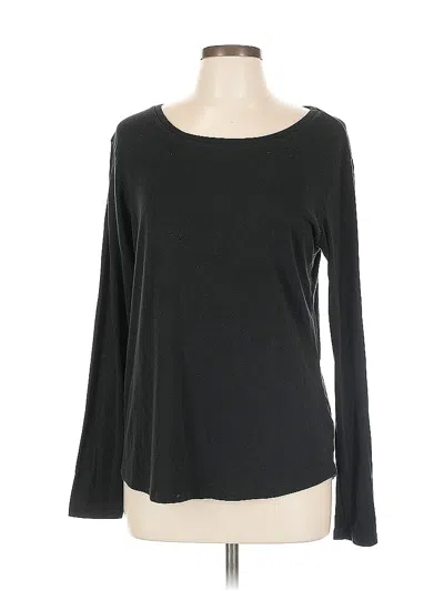 Pre-owned Eddie Bauer Long Sleeve T-shirt In Black