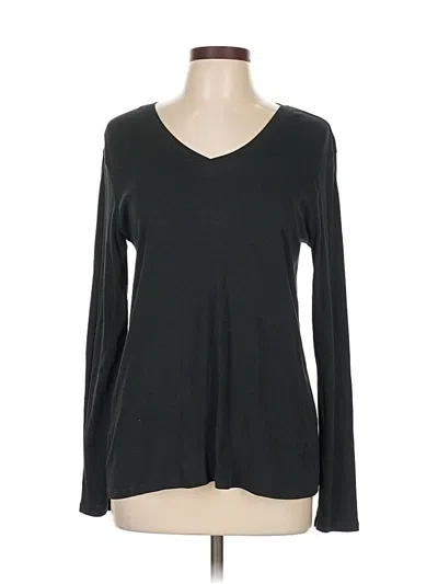 Pre-owned Eddie Bauer Long Sleeve T-shirt In Black