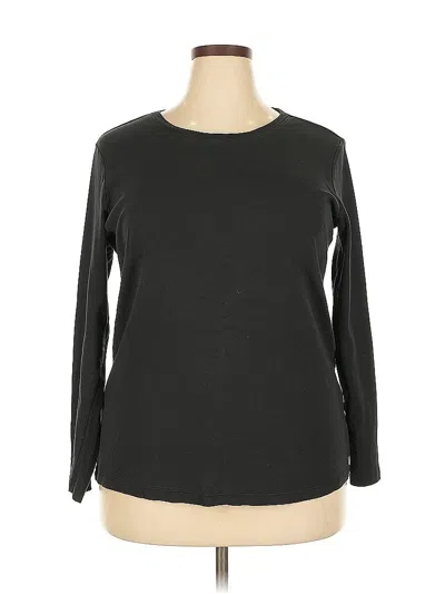 Pre-owned Eddie Bauer Long Sleeve T-shirt In Black