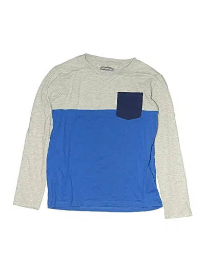 Pre-owned Eddie Bauer Kids' Long Sleeve T-shirt In Blue