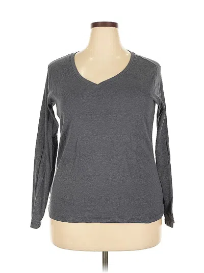 Pre-owned Eddie Bauer Long Sleeve T-shirt In Gray