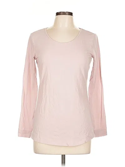 Pre-owned Eddie Bauer Long Sleeve T-shirt In Pink