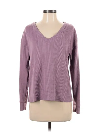 Pre-owned Eddie Bauer Long Sleeve T-shirt In Purple