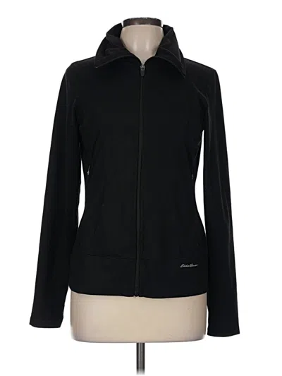 Pre-owned Eddie Bauer Long Sleeve Top Black Cowl Neck Tops