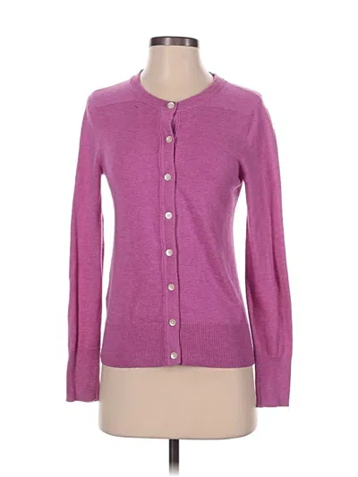 Pre-owned Eddie Bauer Long Sleeve Top Purple Sweetheart Neckline Tops