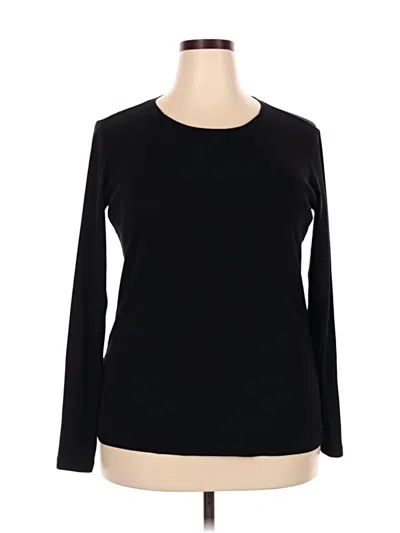 Pre-owned Eddie Bauer Long Sleeve T-shirt In Black