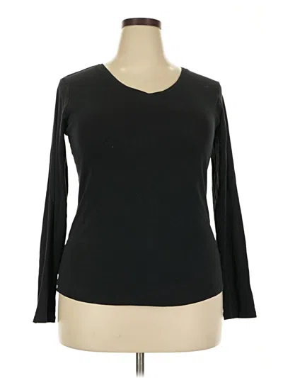 Pre-owned Eddie Bauer Long Sleeve T-shirt In Black