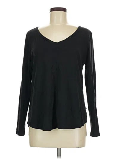 Pre-owned Eddie Bauer Long Sleeve T-shirt In Black