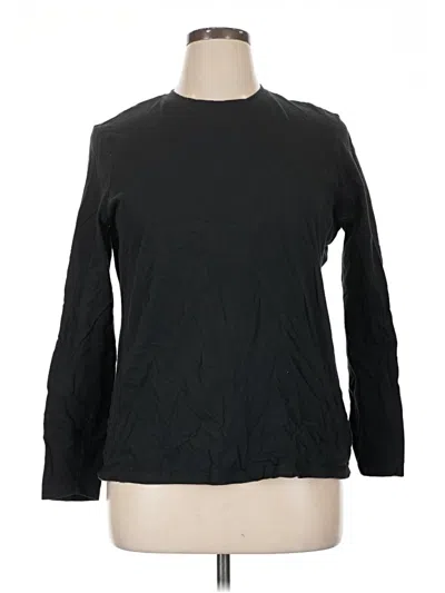 Pre-owned Eddie Bauer Long Sleeve T-shirt In Black