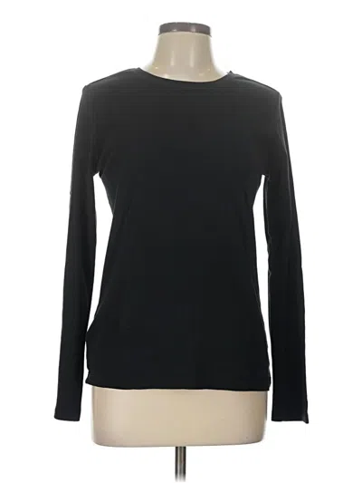 Pre-owned Eddie Bauer Long Sleeve T-shirt In Black