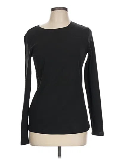 Pre-owned Eddie Bauer Long Sleeve T-shirt In Black